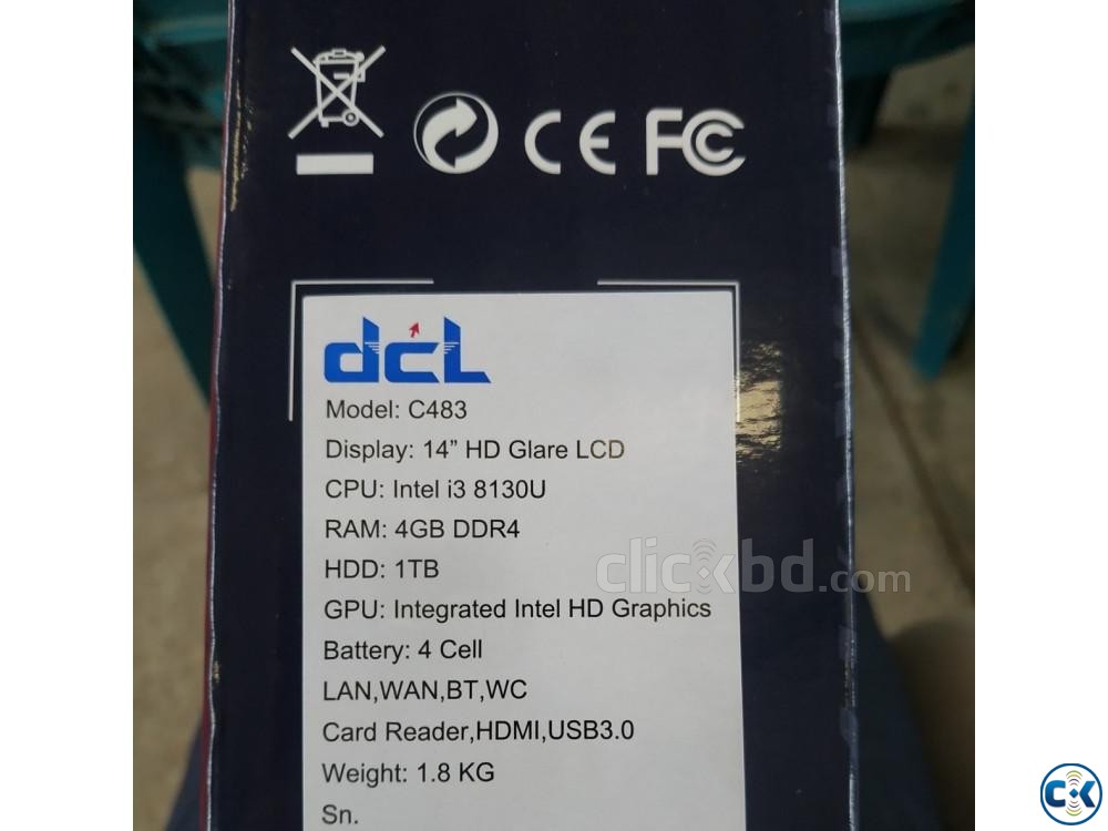 Dcl Laptop C483 8th Generation Intel Core i3-8130U large image 0