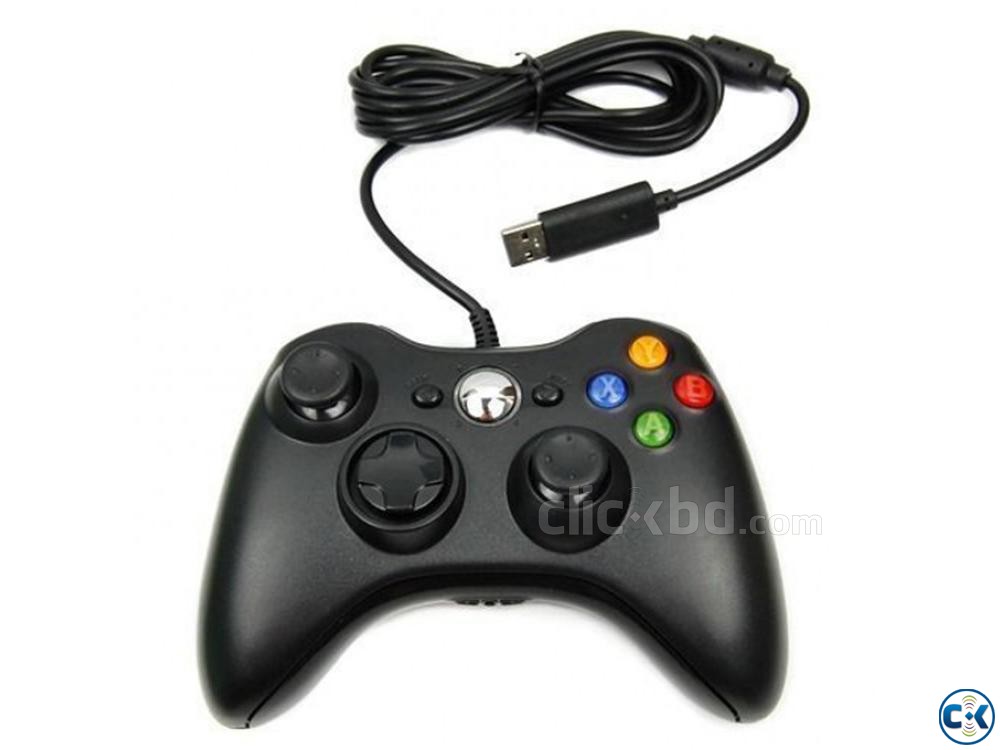 Microsoft Xbox 360 Wired Controller for PC-Black large image 0