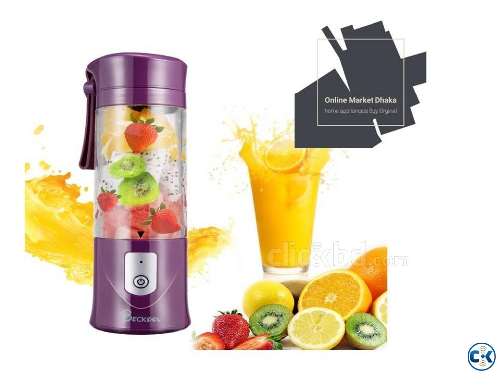 Portable Rechargeable Battery Juice Blender large image 0