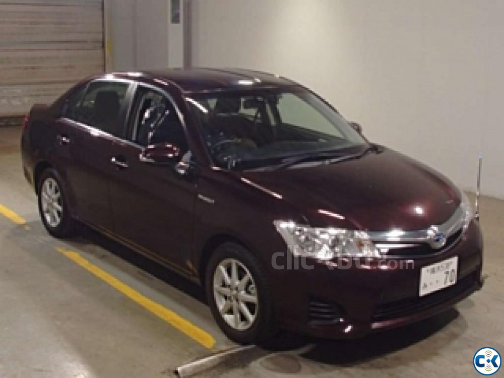 Toyota Axio G Hybrid 2014 Model Wine Red Color large image 0