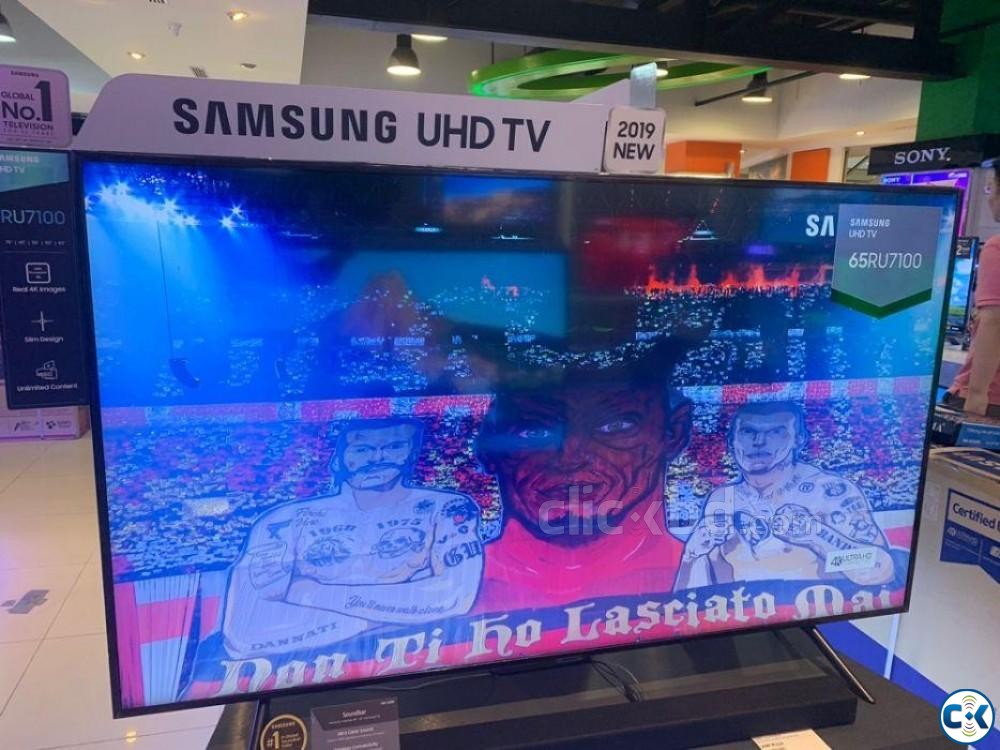 SAMSUNG 65RU7100 4K HDR FLAT SMART TV large image 0
