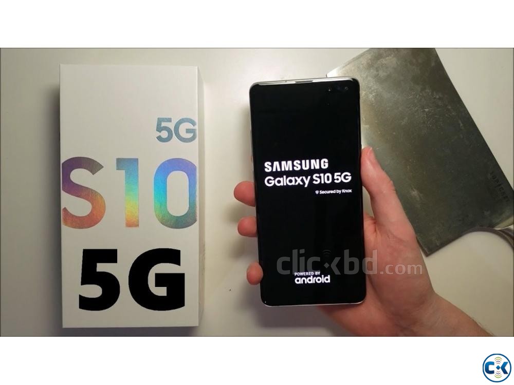 Samsung Galaxy S10 5G 256GB Black Blue 8GB RAM  large image 0