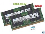 32GB DDR4 (RAM) (Original) for Laptop & Macbook