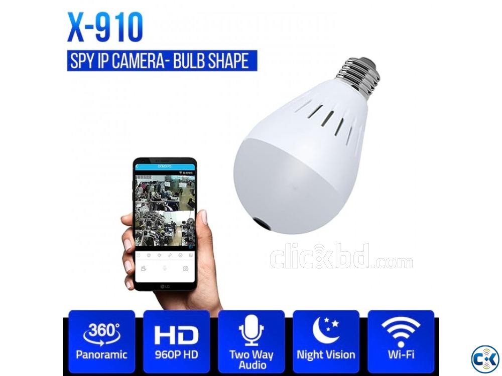 SPY Camera Bulb IP Camera Wifi IP Camera SPY Camera 360 degr large image 0