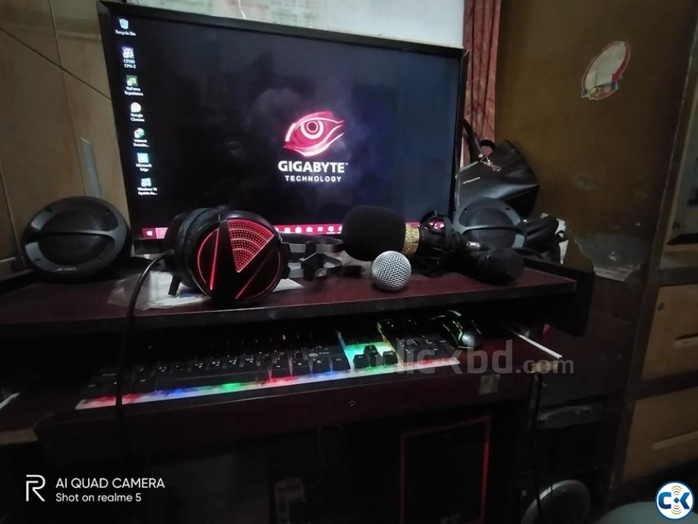 Computer For Gaming or Editing with monitor full setup  large image 0