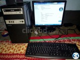 জুরুরি ভিতিতে Desktop CPU সহ 17 Monitor keyboard Mouse সহ