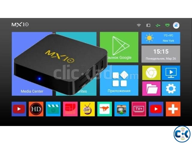 MX10 RK3318 Android 9.0 KODI 18 4K HDR TV BOX 4GB 32GB large image 0