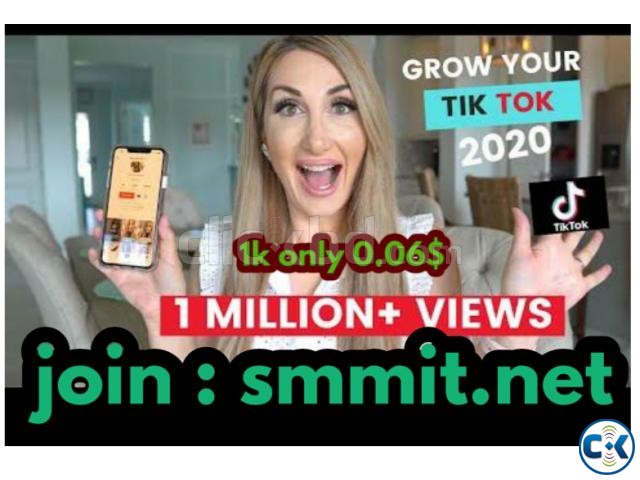 Tiktok video views free 3k 1k for 0.06  large image 0
