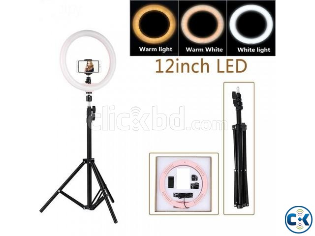 Selfie Ring Light With Tripod 12 inch SET large image 0
