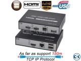 HDMI KVM Extender Over IP Network with mouse