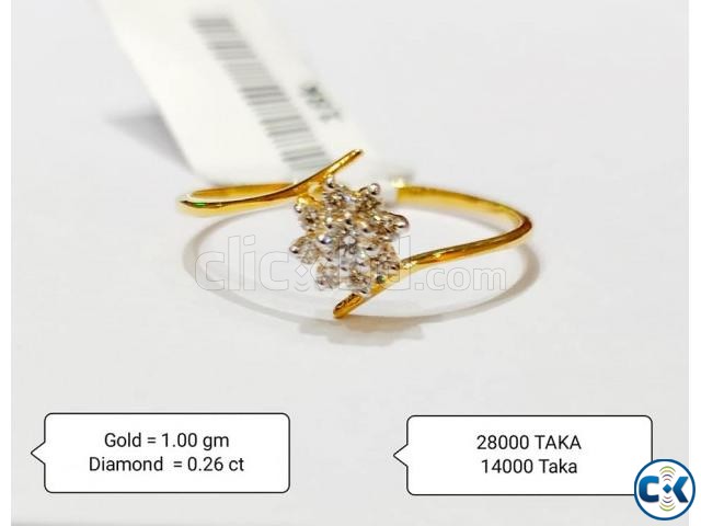 Diamond with Gold Ring 50 OFF large image 0