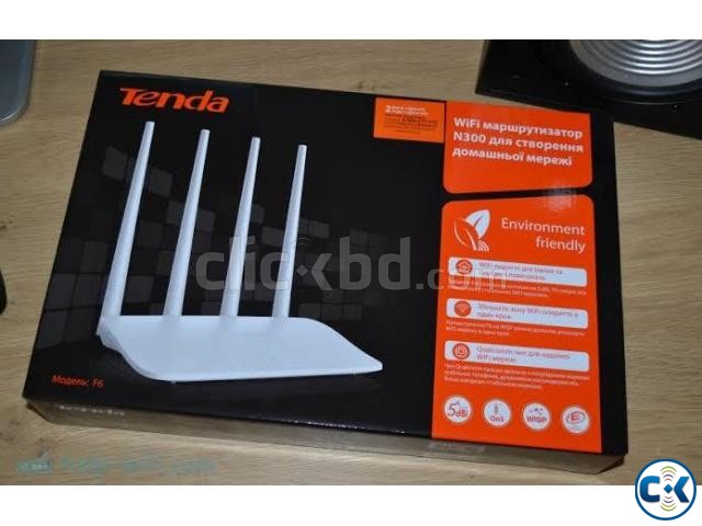 Tenda F6 300Mbps N300 4 Antenna WIFI Router large image 0