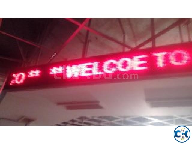 LED sign board scrolling video screen display p3 p6 p10 large image 0