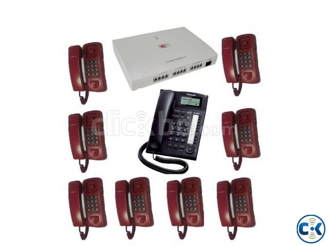 Intercom System 08 Line 08 Telephone Set Full Package. large image 0