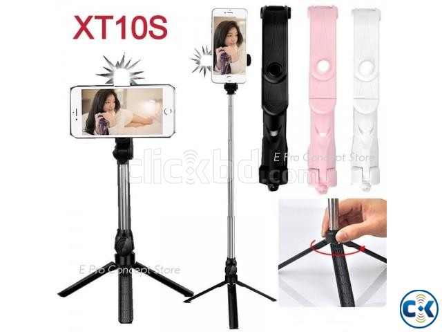 Xt-10s Selfie Stick Remote Control with Fill Light large image 0