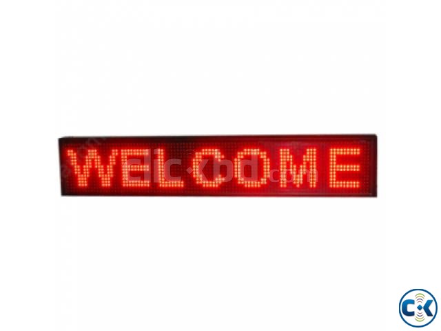 P10 Red Color Outdoor LED Moving Sign 1 Foot 4 Foot large image 0