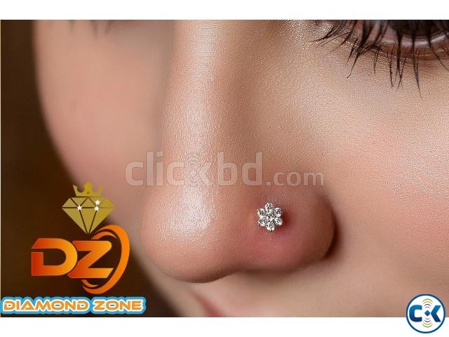 7 Stone Diamond Nosepin large image 0