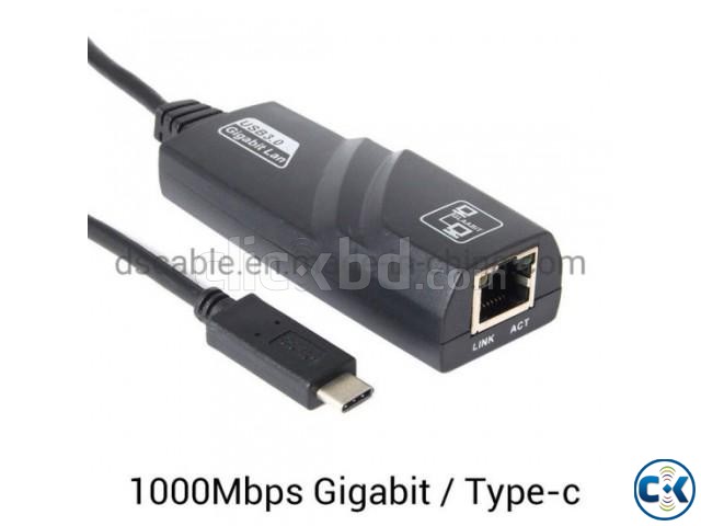 USB-C Type C to Gigabit Ethernet Adapter RJ45 LAN Network Ca large image 2