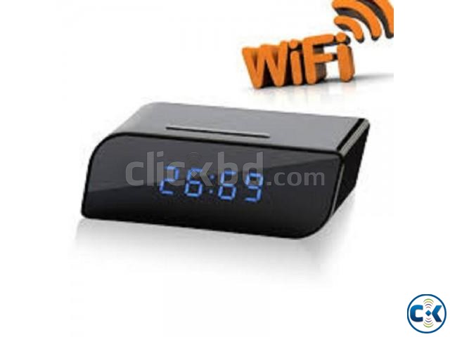 Clock Live Wifi IP Cam Video with Voice Recorder Spy Camera large image 0