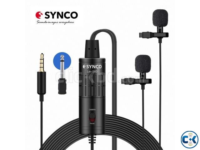 Synco Audio Lav-S6D Dual Lavalier Omnidirectional MicroPhone large image 1