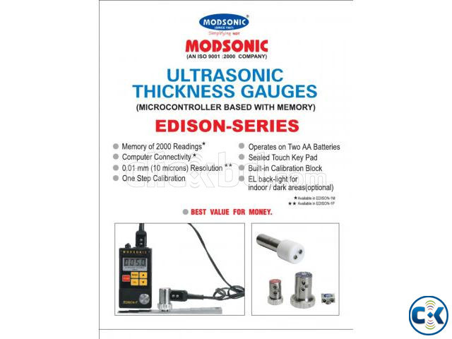 Edison-1 Modsonic Ultrasonic Thickness Gauges large image 1