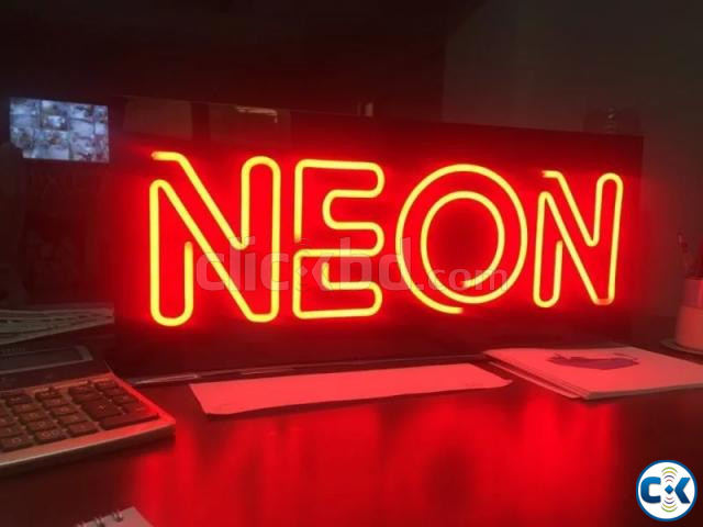 Acrylic top Letter LED Sign Board Neon Sign Board large image 0