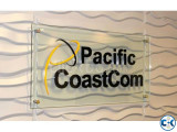 Acp Board Name Plate with Acrylic Top Letter Backlit LED L