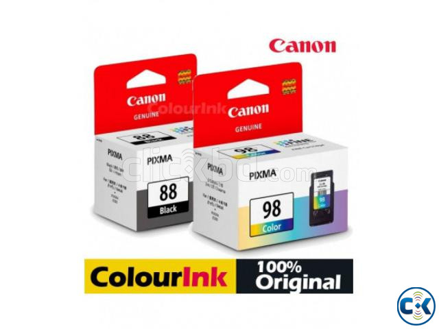Canon original genuine PG-88 CL-98 black color ink cartridge large image 2