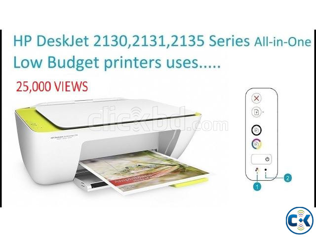HP DeskJet 2130 Genuine Cartridge All in One Ink Printer large image 4