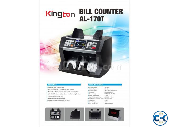 KINGTON AL 170 T Money counting machine fake note detector large image 0