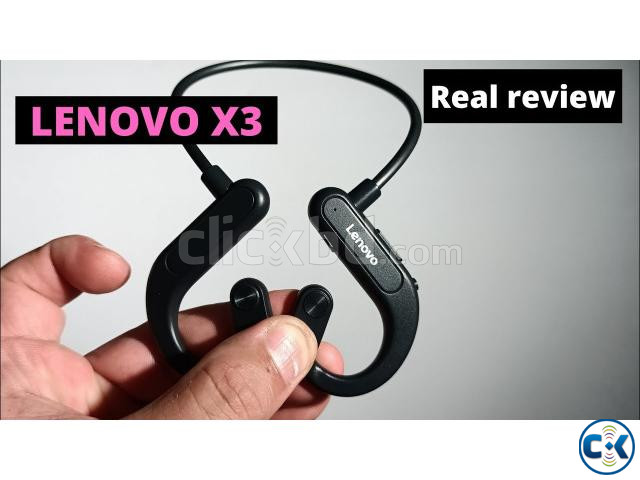 Lenovo X3 Bluetooth Headset V5.0 Dynamic HIFI Smart Noise Re large image 3