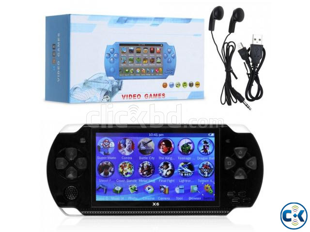 X6 PSP Game Player Console 4.3 screen 8GB Built-In 1000 Cl large image 2