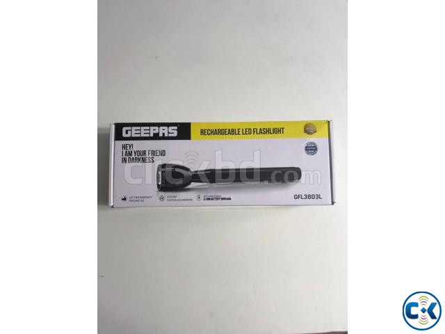 Geepas 3803 Rechargeable Flashlight Torch Light - 2000 Meter large image 2