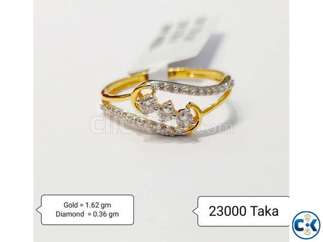 Diamond with gold Ring 50 off large image 0