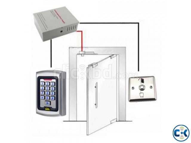 RFID Door Access Control System for Frameless Glass Door large image 0