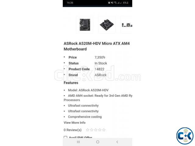 Ryzen 5 3500 Asrock A520M HDV Max green G561 case PC large image 3