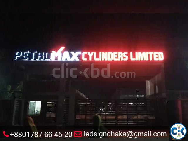 led sign and neon sign with acp board branding large image 2