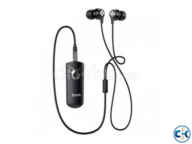 HOCO E52 2 in 1 Wired Earphones and BT 5.0 Wireless Audio Bl large image 2