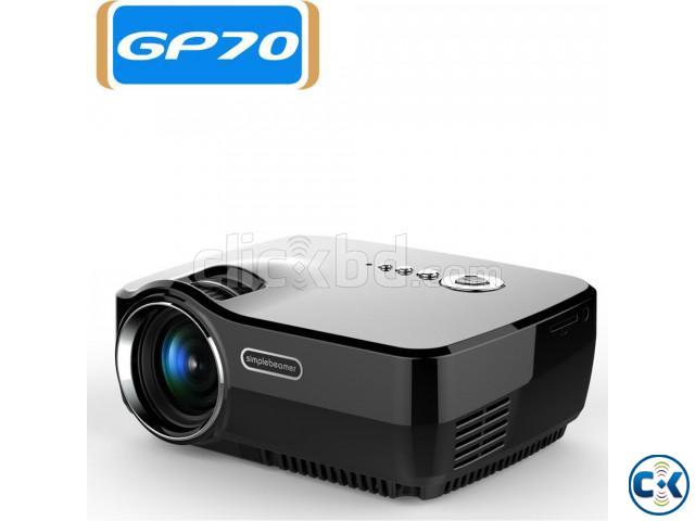 1200 Lumens Mini LED 3D Projector With TV large image 2