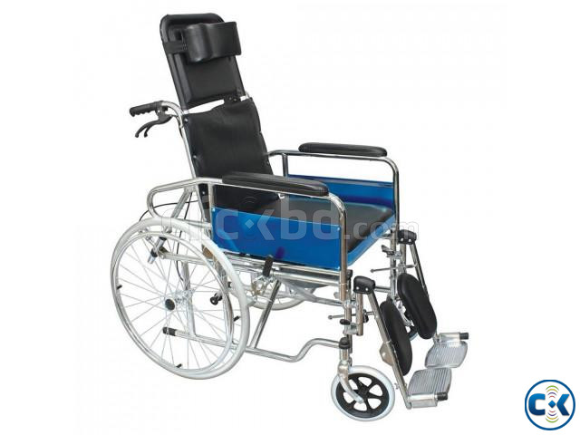 Sleeping Position Commode Wheelchair Reclining Wheel Chair large image 0