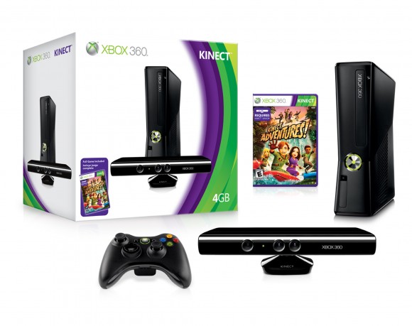 Xbox 360 Slim with Kinect large image 0