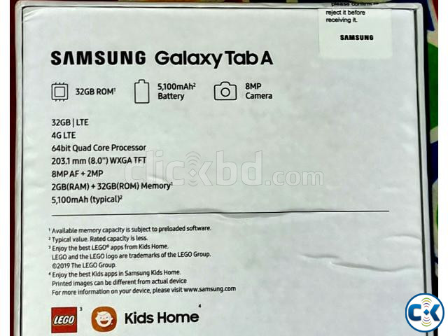 Boxed Samsung Galaxy Tab A 8.0 large image 1