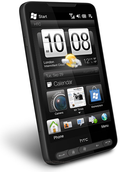 HTC HD2 with multiple OS- winmo 6.5 7 android large image 0