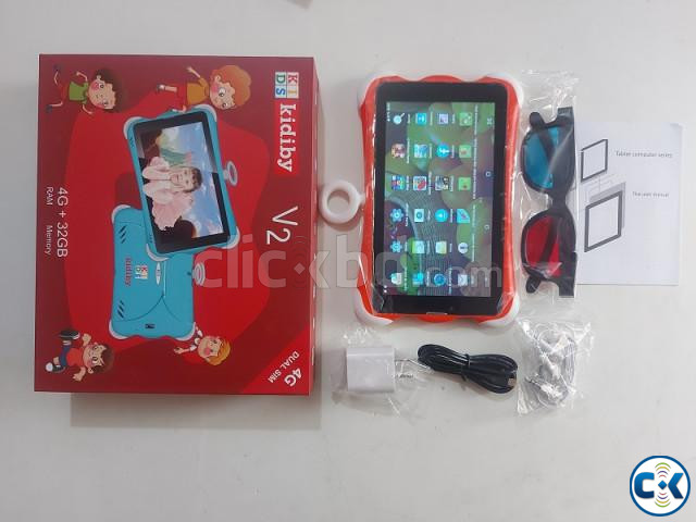 Kidiby V3 kids Tablet Pc Dual Sim 7 inch Display Wifi 4G wit large image 2