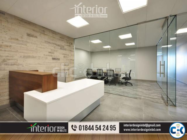 Modern reception ceiling Certain areas like the reception large image 1