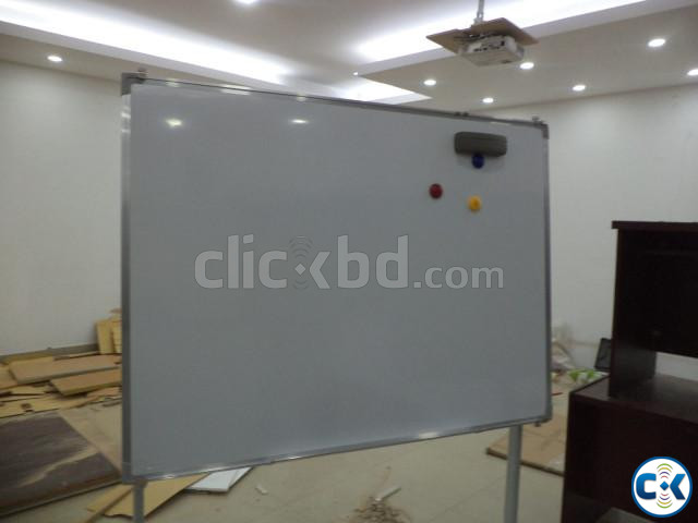 3 4 Feet Reversible Whiteboard Both Side Magnetic With Stand large image 3