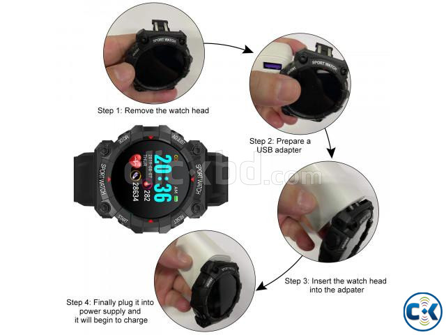 FD68 Smartwatch Bracelet Waterproof Sport Smart Band large image 2