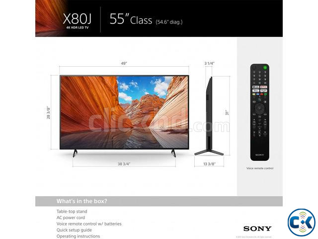 55 Inch Sony Bravia X80J 4K Android LED TV large image 0