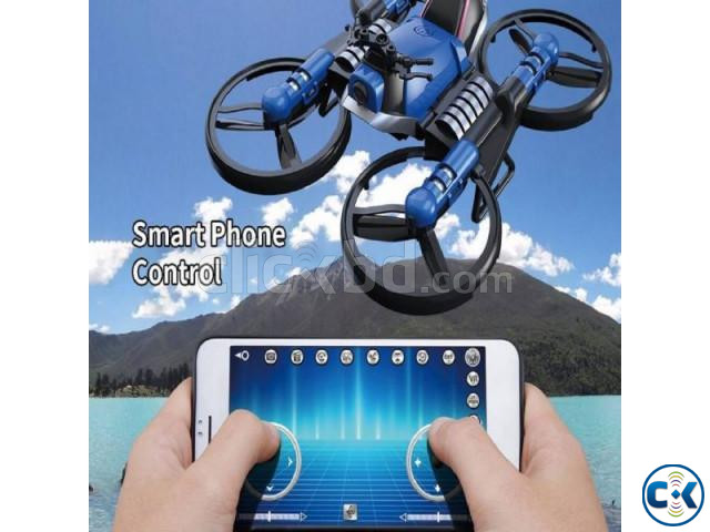 6 2 In 1 Folding RC Drone Motorcycle Vehicle Multi-functiona large image 0