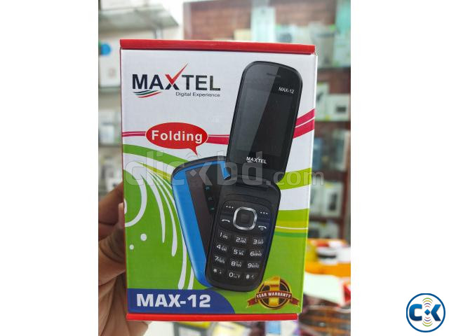 Maxtel Max12 Folding Phone Dual Sim with warranty large image 0